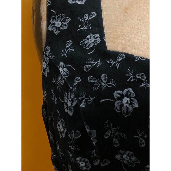 Y2K GUESS U.S.A. AMERICAN TRADITION Floral Velvet Sleeveless Wiggle Dress. Small - Picture 5 of 8